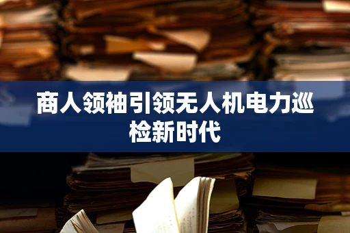 商人领袖引领无人机电力巡检新时代